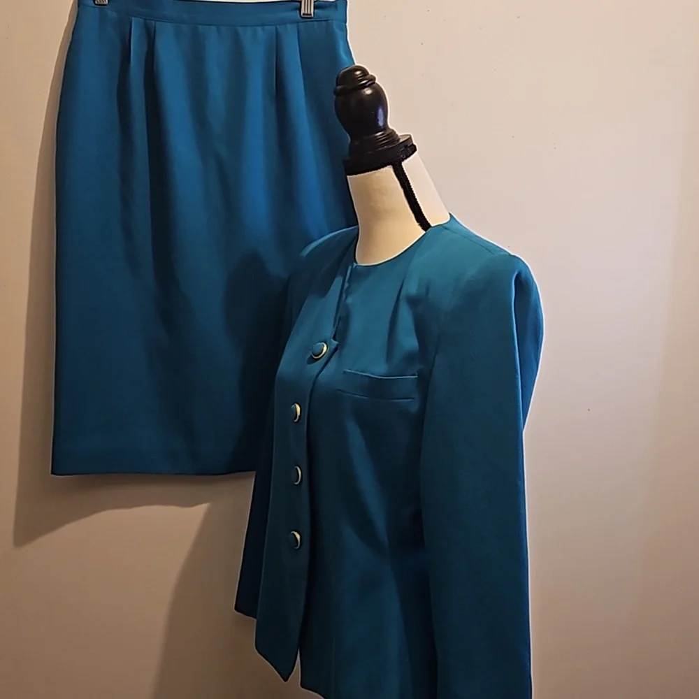 Worthington Women's 2pc Skirt Suit Matching Set Size 10 #W-820